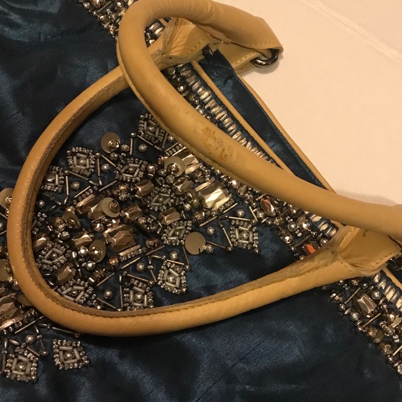 Miss Albright beaded navy handbag - Picture 12 of 14